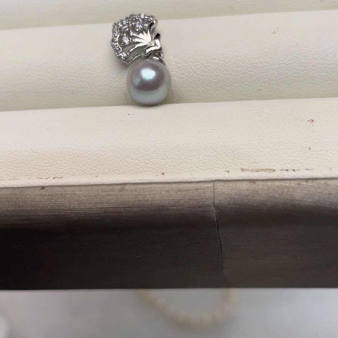 海水珍珠吊坠(不含链)银S925镶嵌