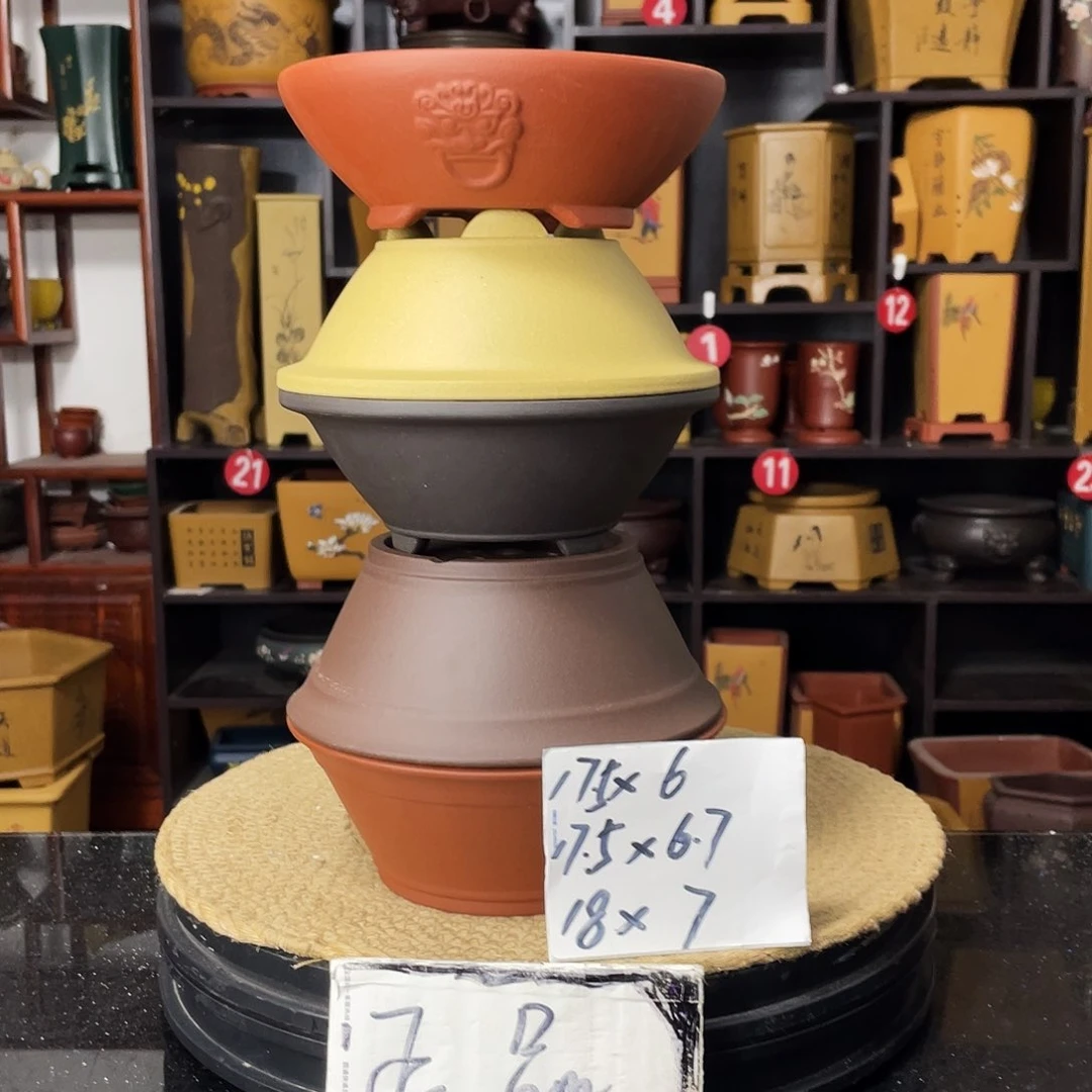 紫砂D-婉秋紫砂花盆