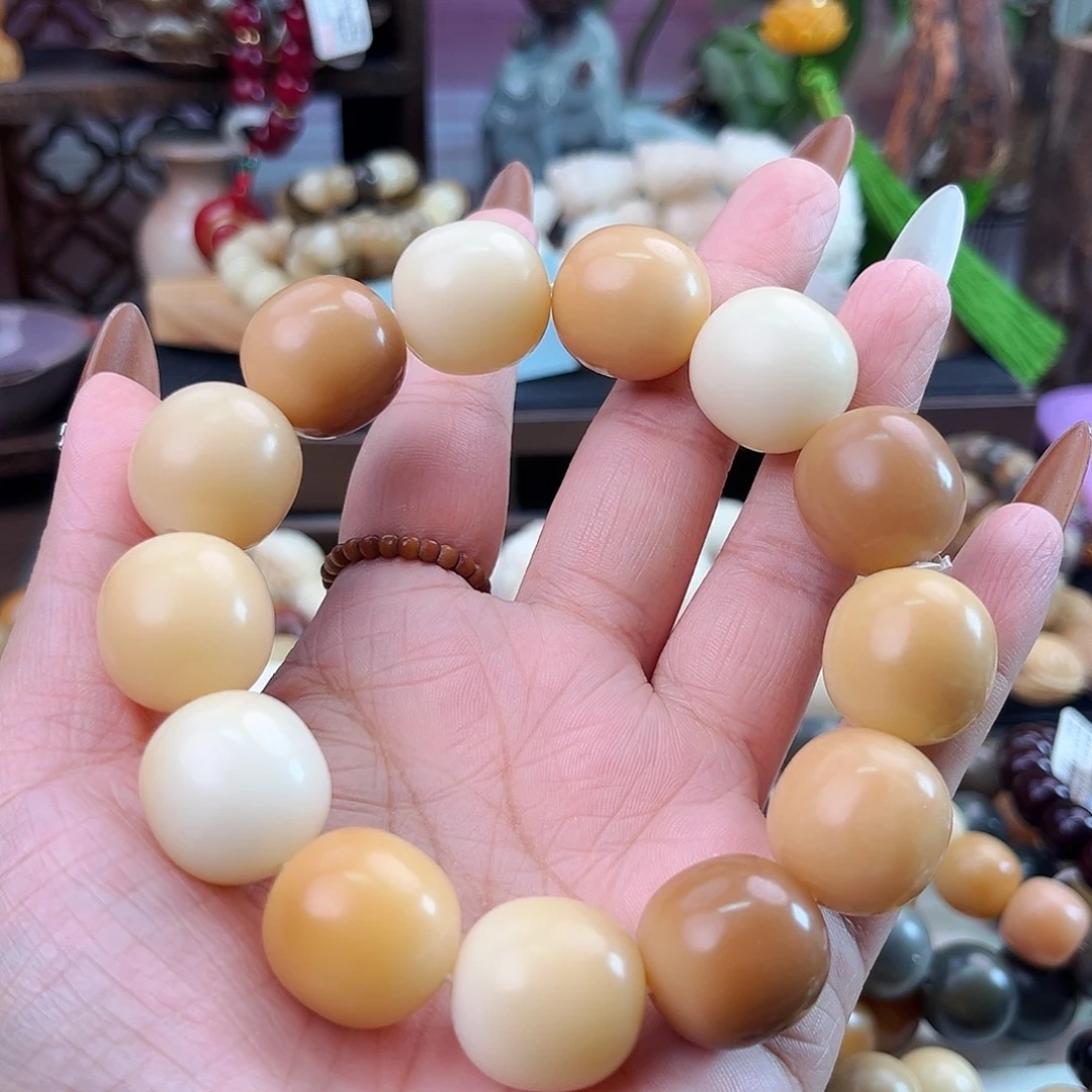 手串菩提根/象牙果22.枣珠干磨默认微瑕