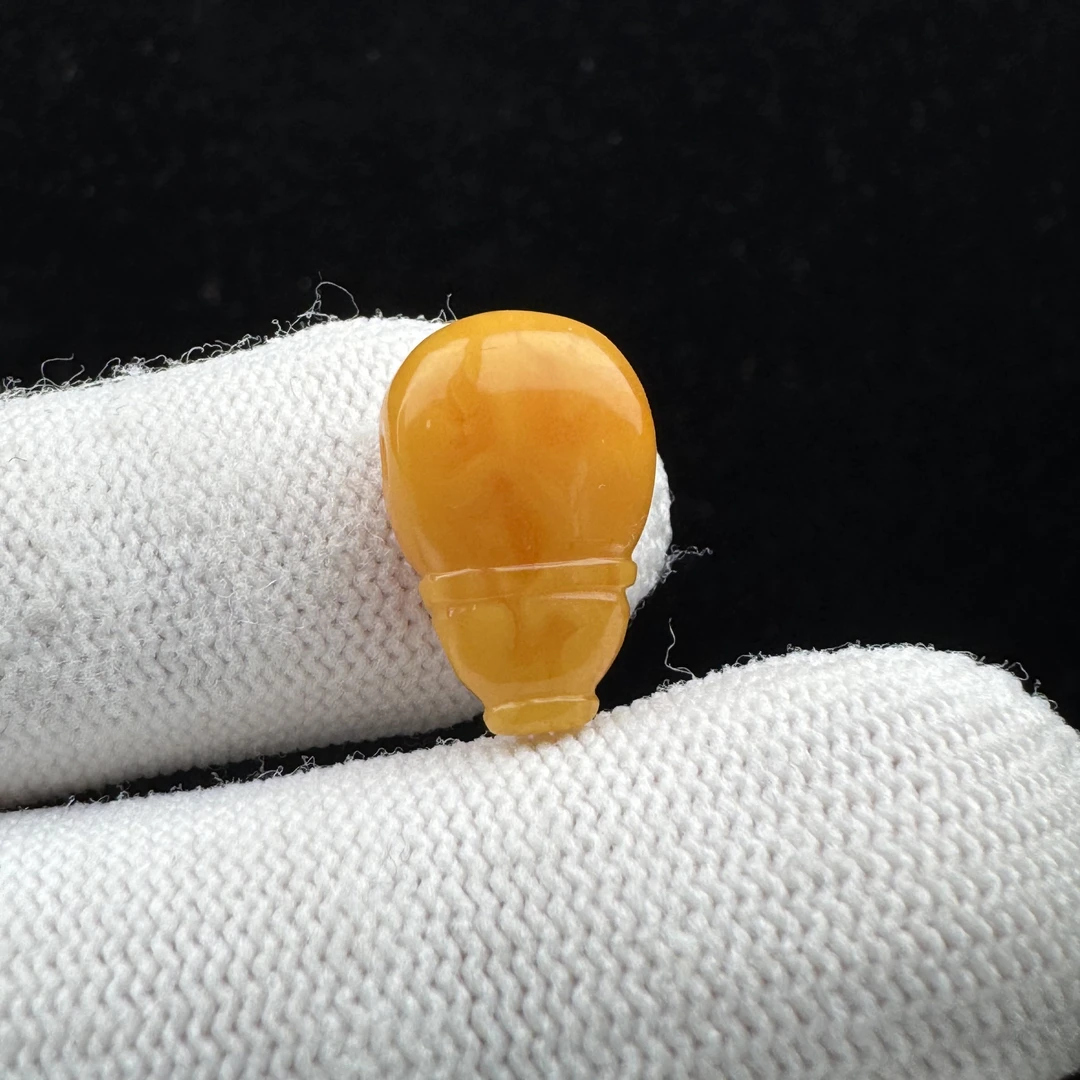 M7387天然蜜蜡三通10.6x16.6mm 支持鉴定假一罚四