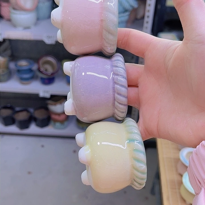 红陶陶瓷花盆当场满12包邮