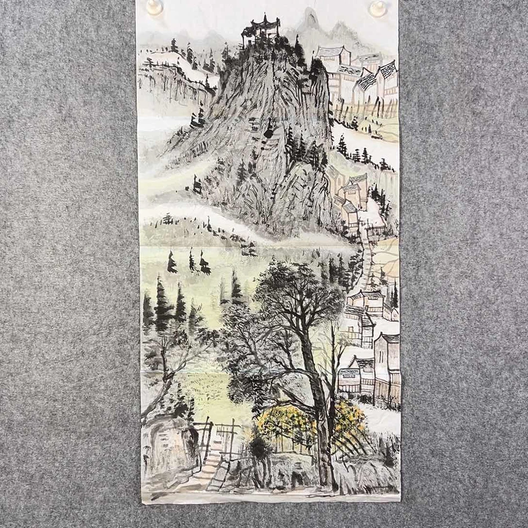 国画660 牡丹等植物生长于这里生长