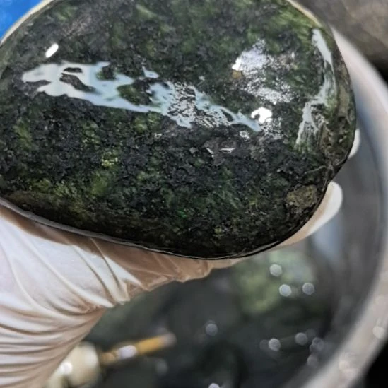 绿***山有机玻璃藏玉药王石原石