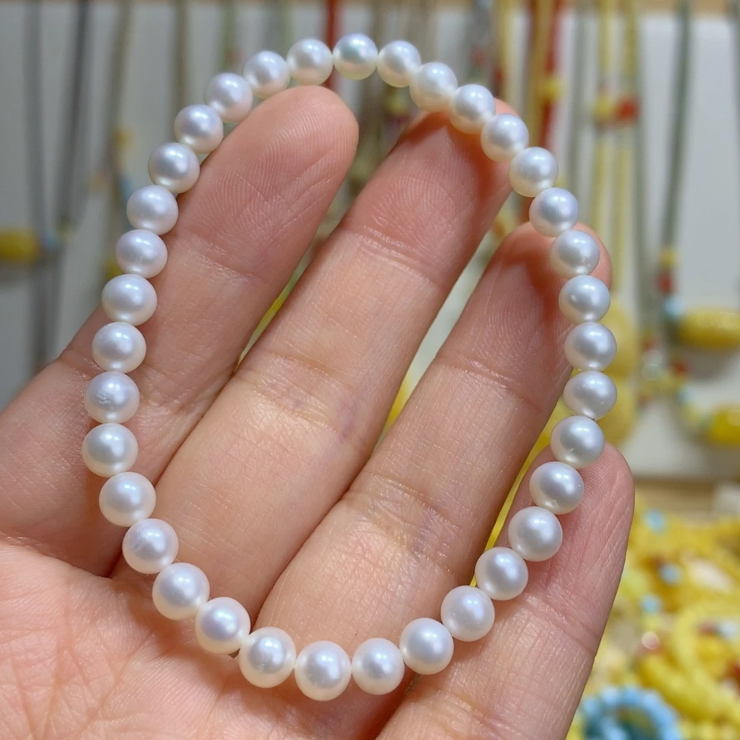 淡水珍珠未镶嵌手绳5.2mm