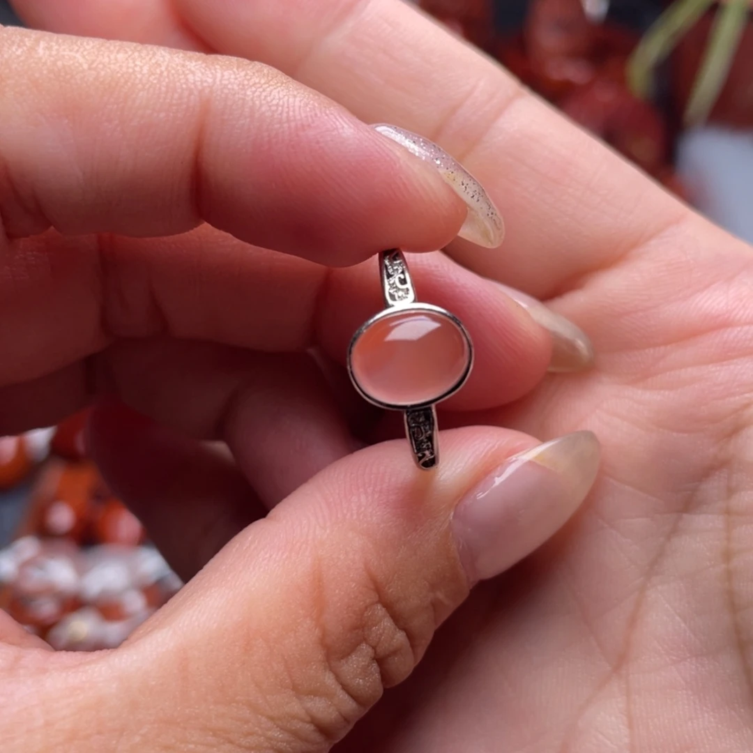 【闪购商品】南红玛瑙戒指银S925镶嵌