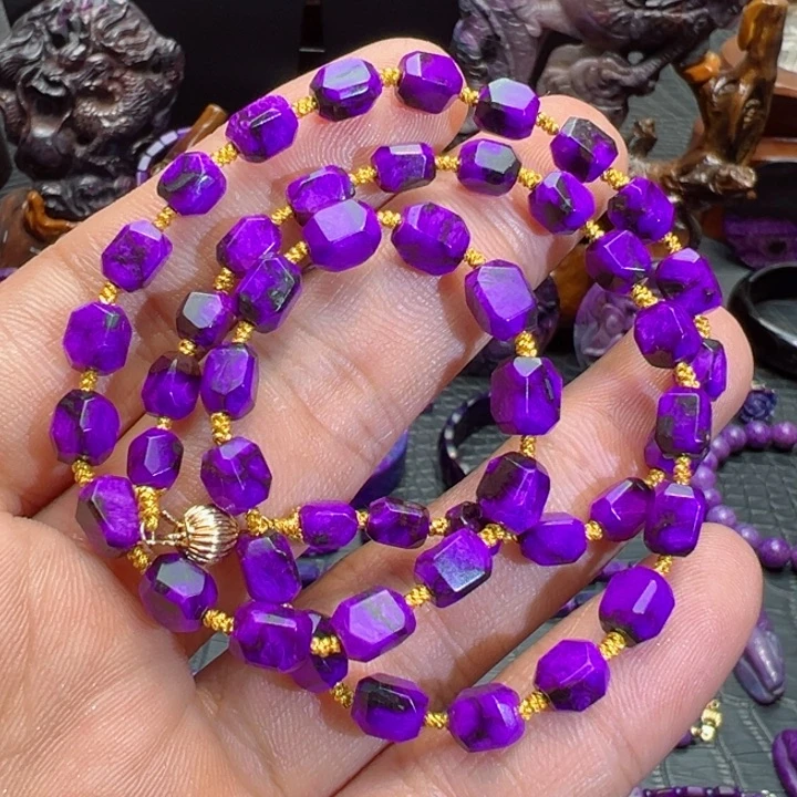 苏纪石（舒俱来）项链18K金镶嵌