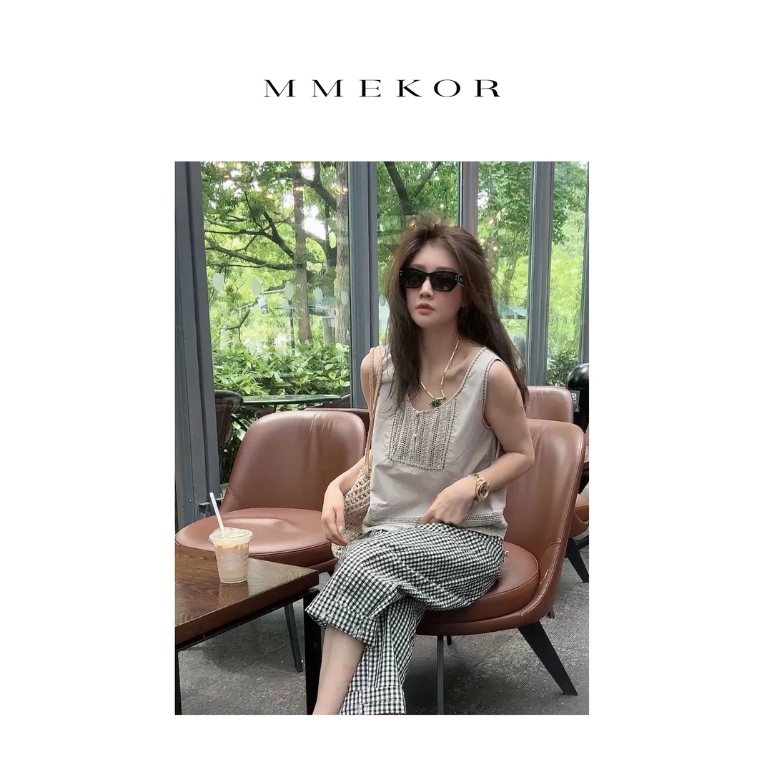 MMEKOR“瓦妮达”背心 2025新款未来辣妹百搭上衣 89683