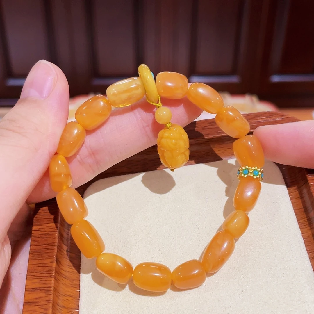 蜜蜡手链未镶嵌手串