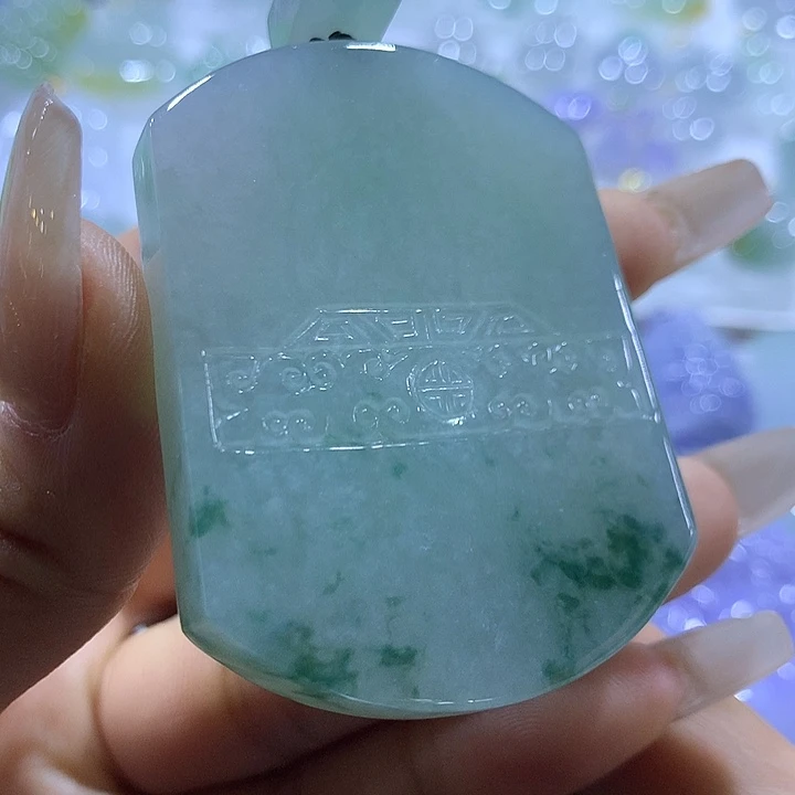 翡翠未镶嵌颈饰天然翡翠A货吊坠