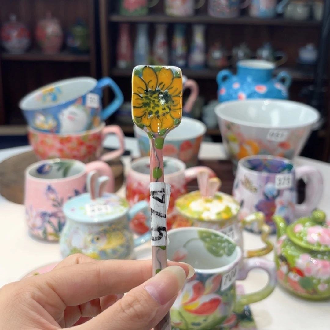 景德镇手绘高温釉下彩陶瓷茶具