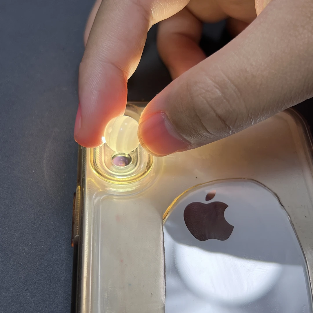 10mm圆珠吊单珠玉化润透白玉菩提血透润极