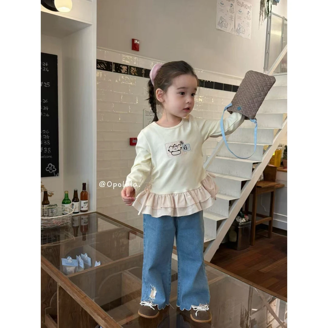 opolala·25秋~小鹿刺绣牛仔裤Q188093（汉服）