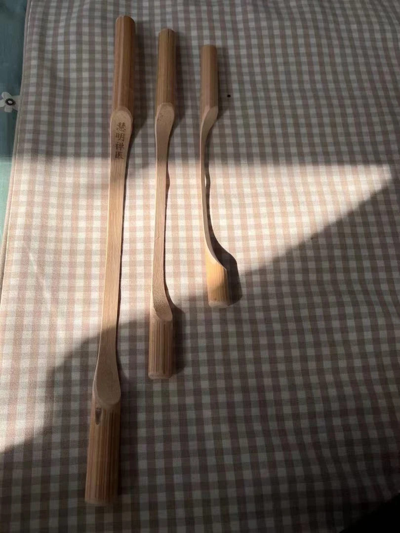 通络拍痧养生滕棍家用工具双面防滑手工按摩棒疏通竹子长柄按摩器