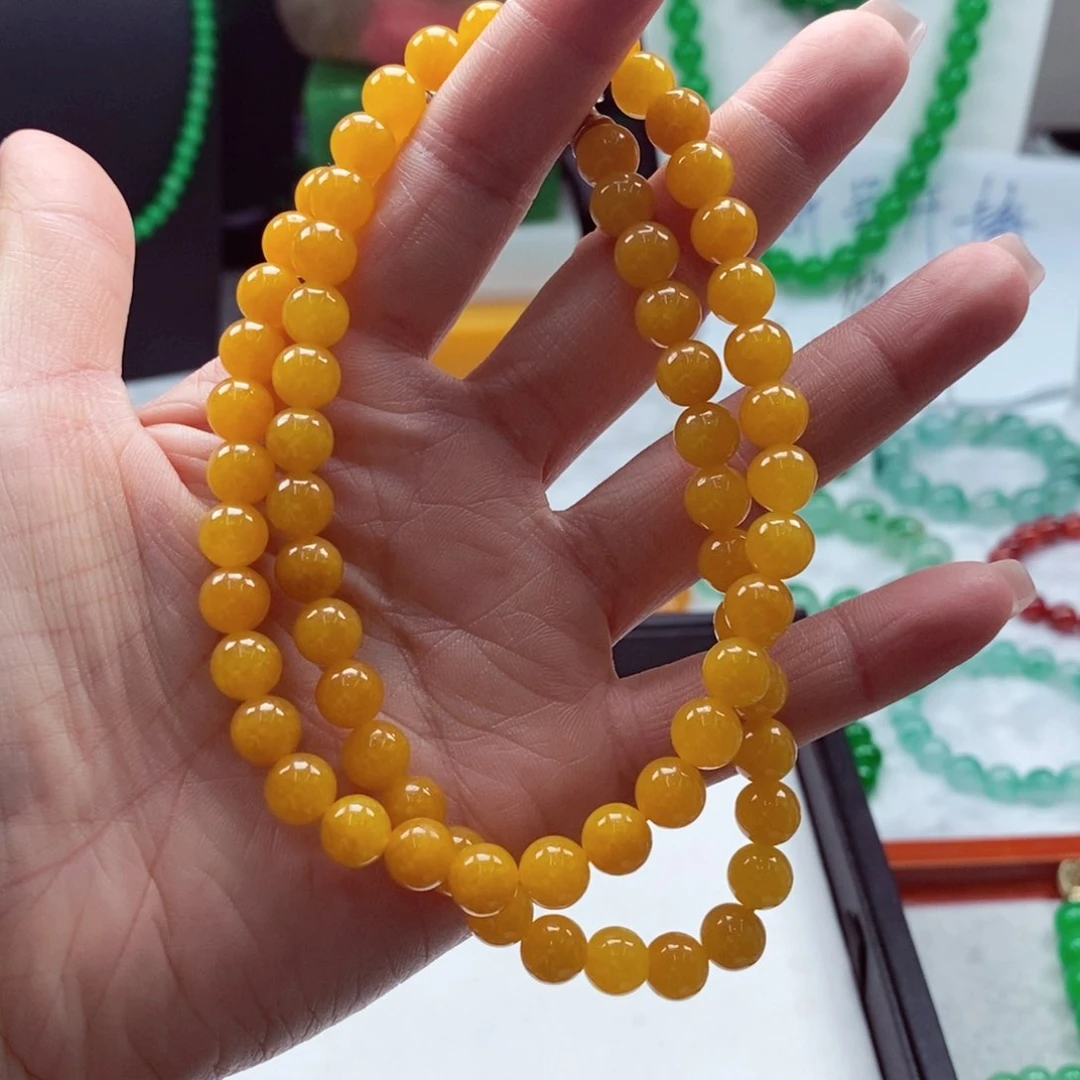 天然缅A散珠手链项链闪购链接