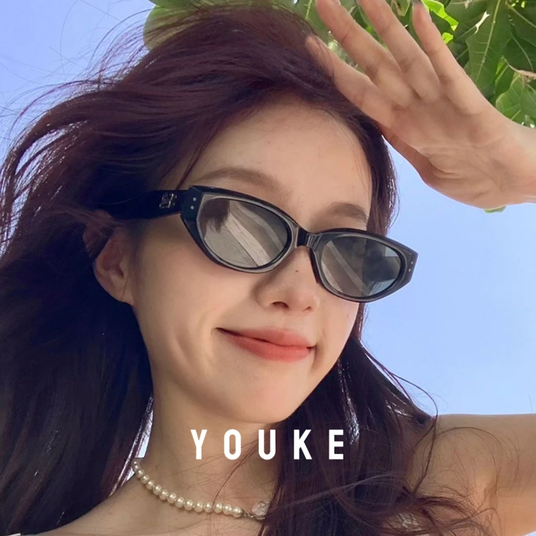 2025新款复古高级感猫眼太阳镜网红辣妹防晒墨镜日常佩戴防紫外线