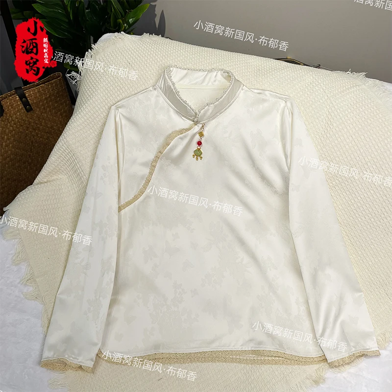 [玉锦]小酒窝新国风 春秋时尚气质上衣T恤-61/505