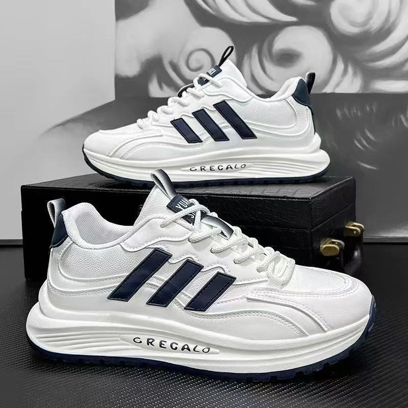 运动鞋男2025新款韩版青少年时尚跑步鞋潮流厚底阿甘鞋软底鞋子男