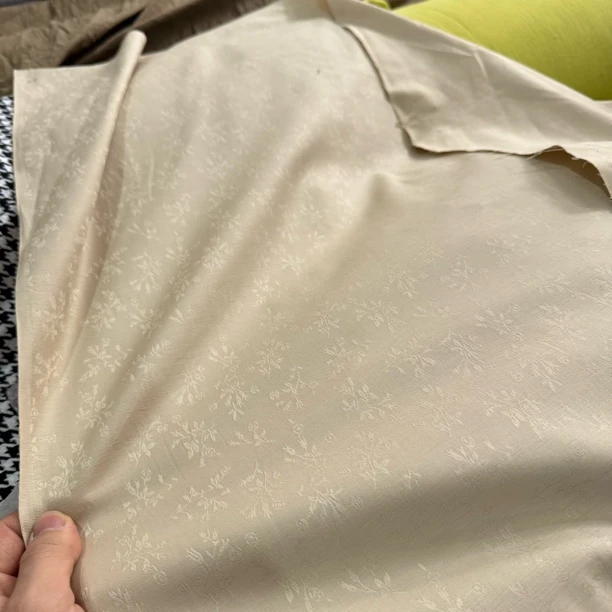 06 纯棉精梳有光泽本草纲目风格弹力贡缎面料3米价