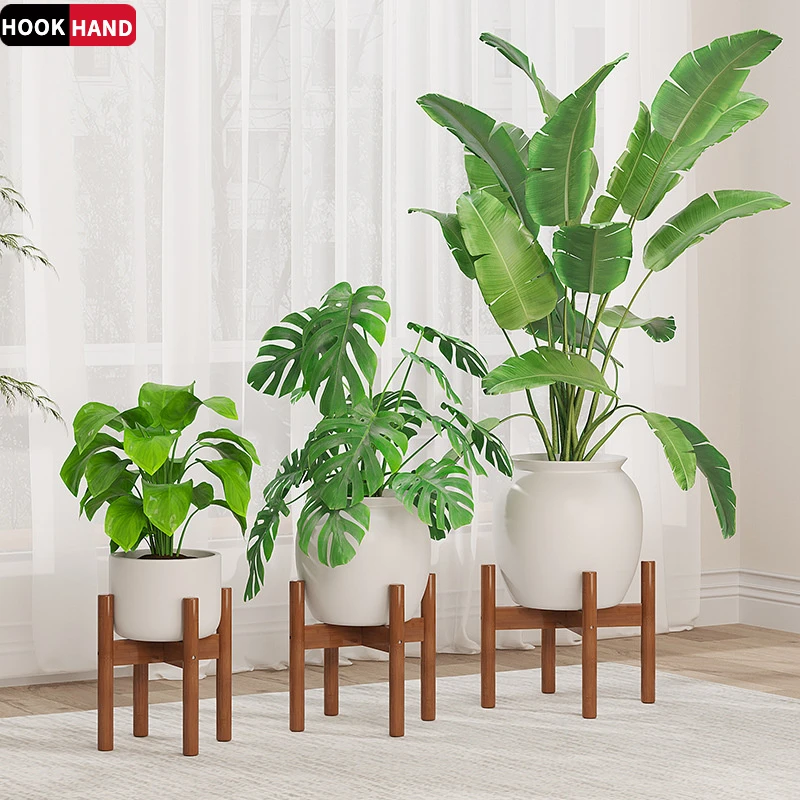 北欧花架深咖花架子落地支架阳台客厅鱼缸花盆植物绿萝多肉盆栽架