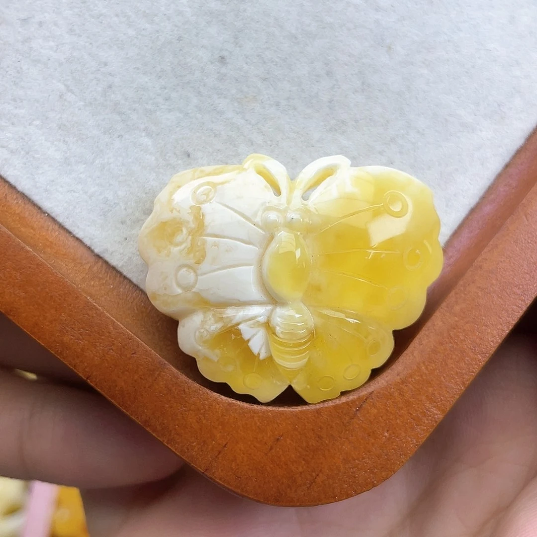 琥珀裸石未镶嵌蜜蜡