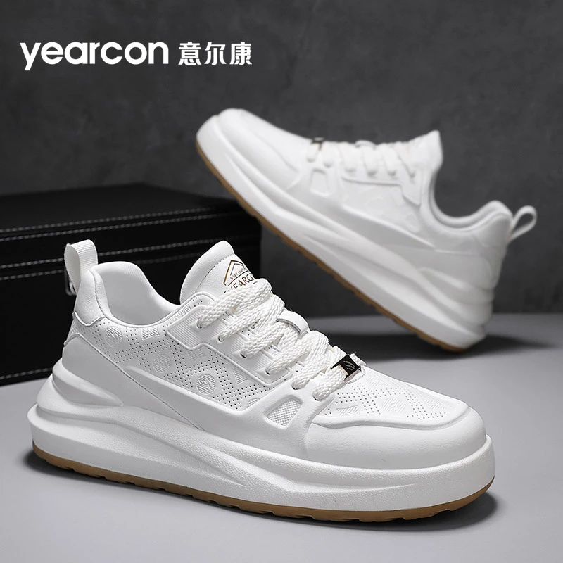 意尔康男鞋2025新款秋季透气防臭休闲板鞋男士轻便防滑运动小白鞋