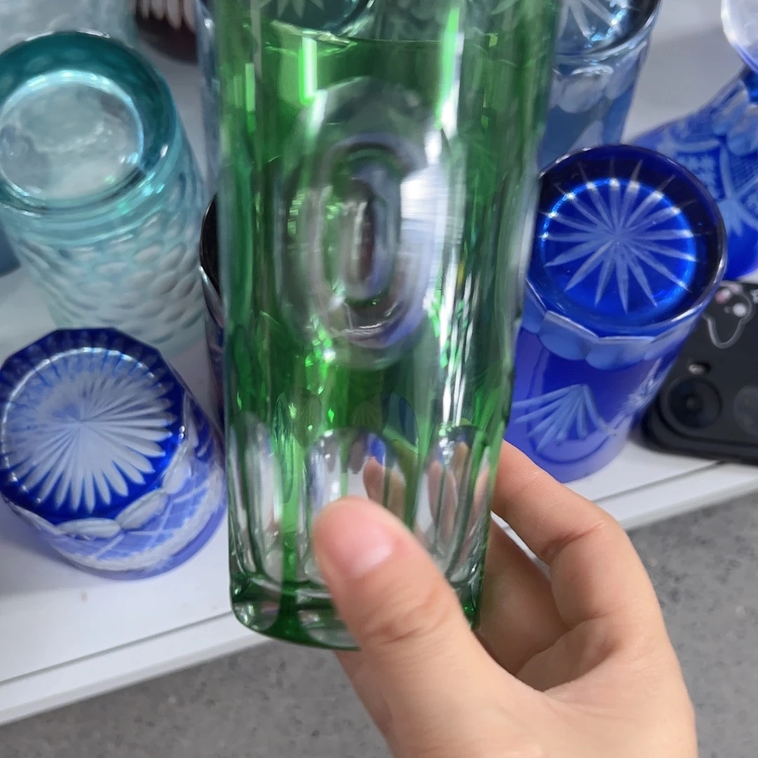 水晶玻璃高脚款微瑕一个