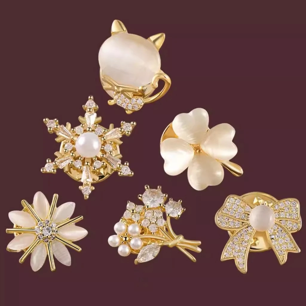 合金胸针 合金防走光胸针扣隐形免缝万能胸花配饰固定衣服小别针