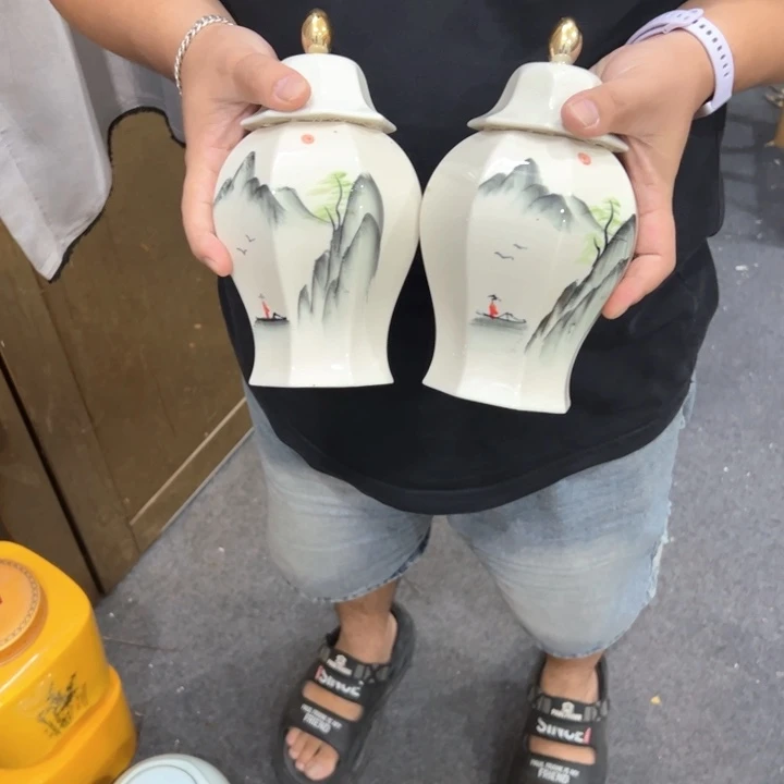 瑕疵福利品陶瓷茶叶罐
