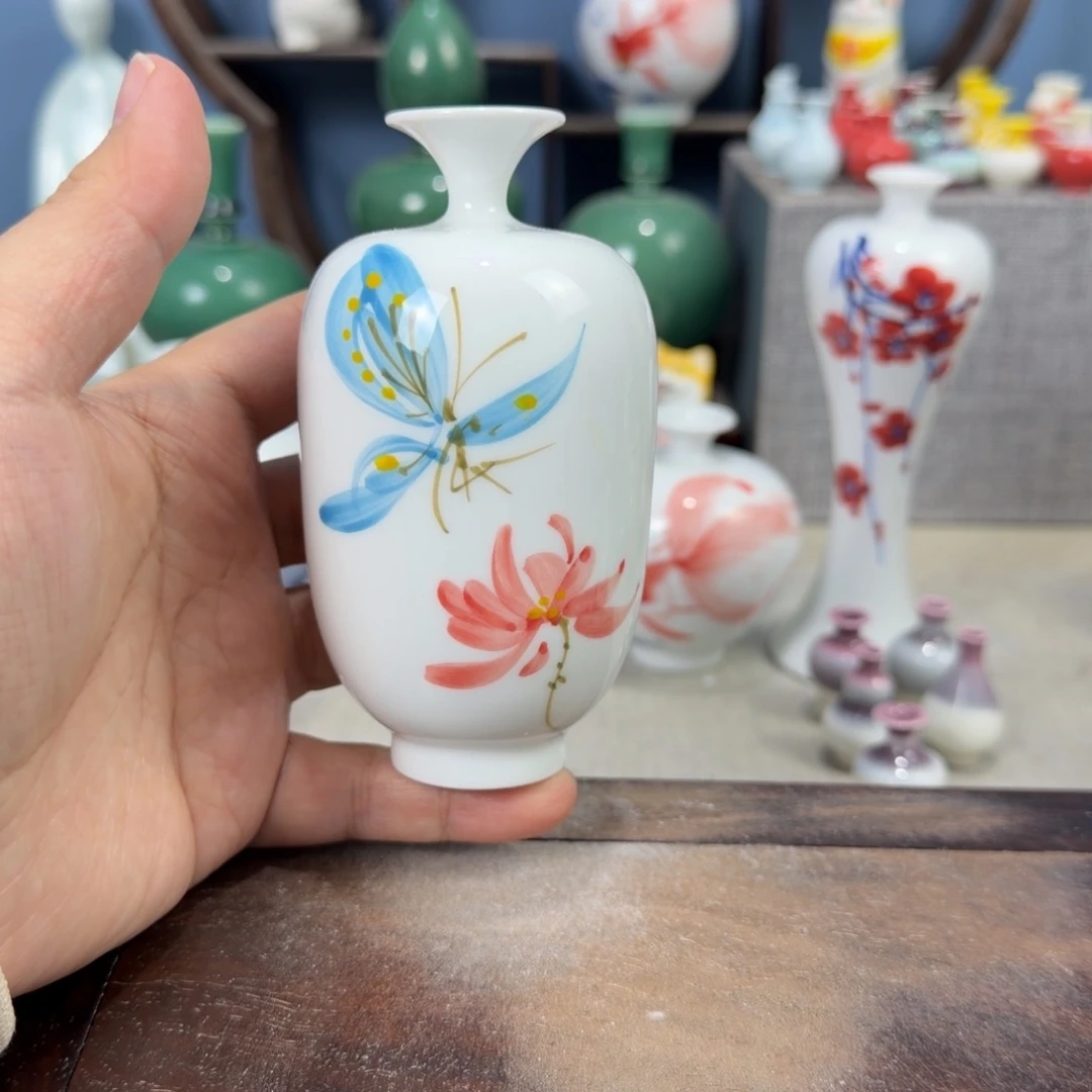 陶瓷手工小花器摆件