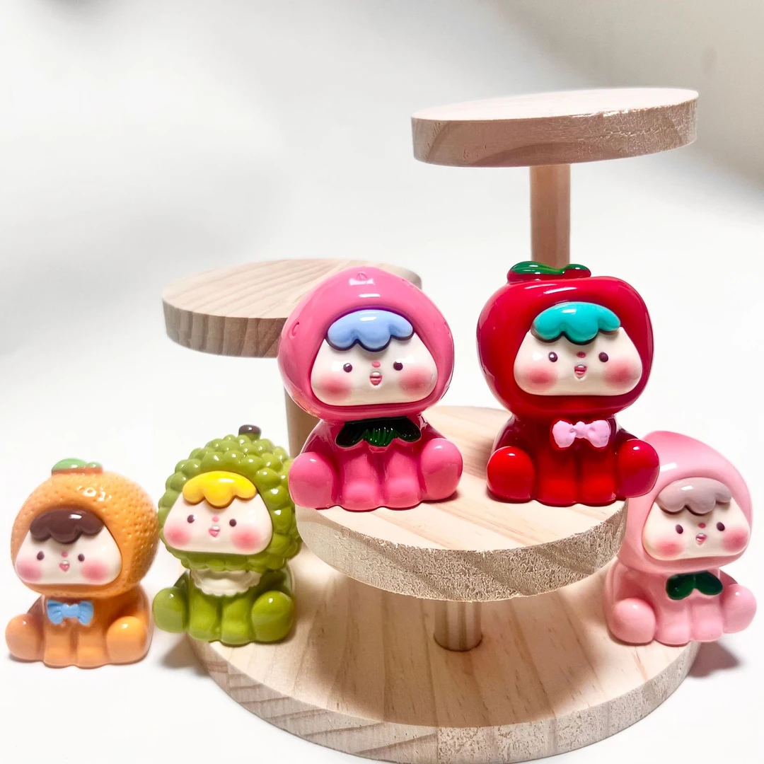 【2代巨无霸水果】心动潮玩直播拆实色/夜光桌面DIY树脂小摆件