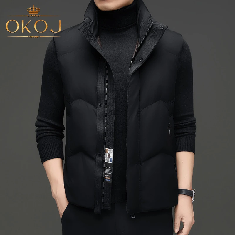 OKOJ运动羽绒马甲男士立领坎肩背心防风加厚秋冬新款休闲马夹外套
