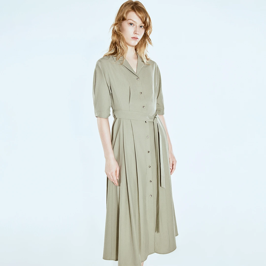 COVERINS2025夏季新款显瘦气质时尚春夏法式收腰连衣裙CC35205050