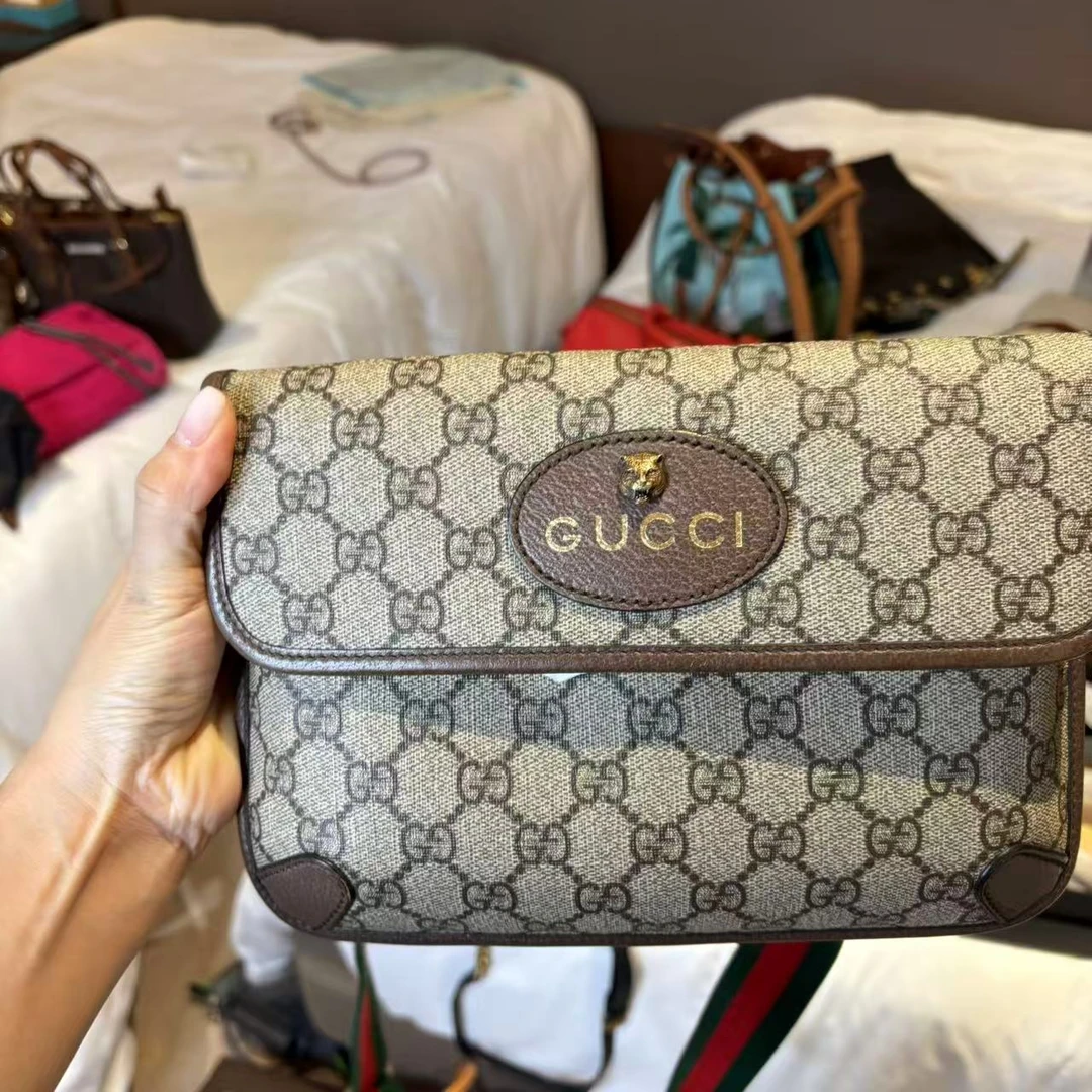 95新 GUCCI/古驰 虎头斜挎包/6.10.晓晓