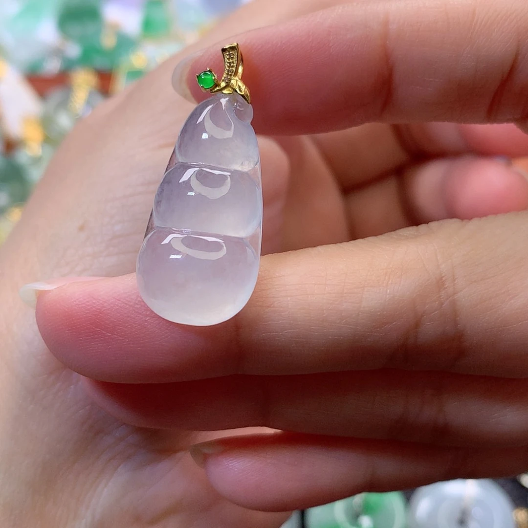 【闪购商品】吊坠(赠链)18K金镶嵌翡翠