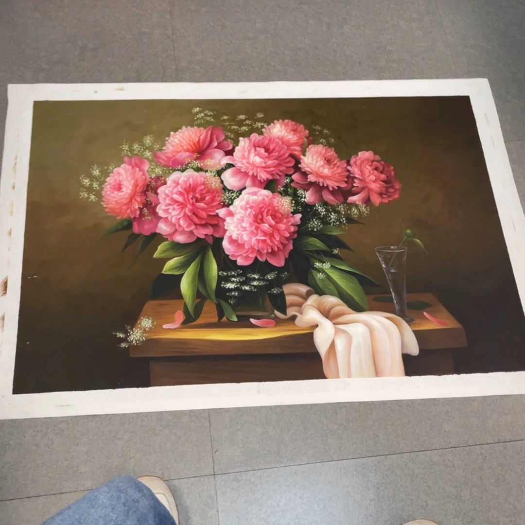 晓***荷油画油画作品入选作品6090