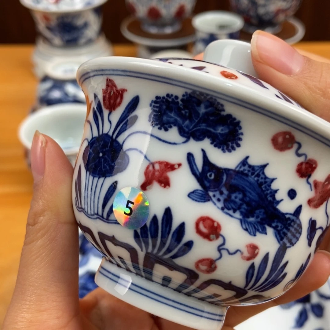 手绘现代茶具非古董