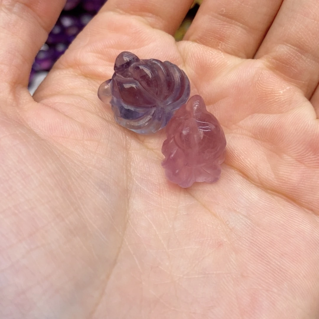水晶手串未镶嵌1荧石九尾狐