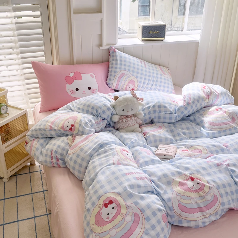 开学季学生宿舍三件套床单被套枕套家用四件套