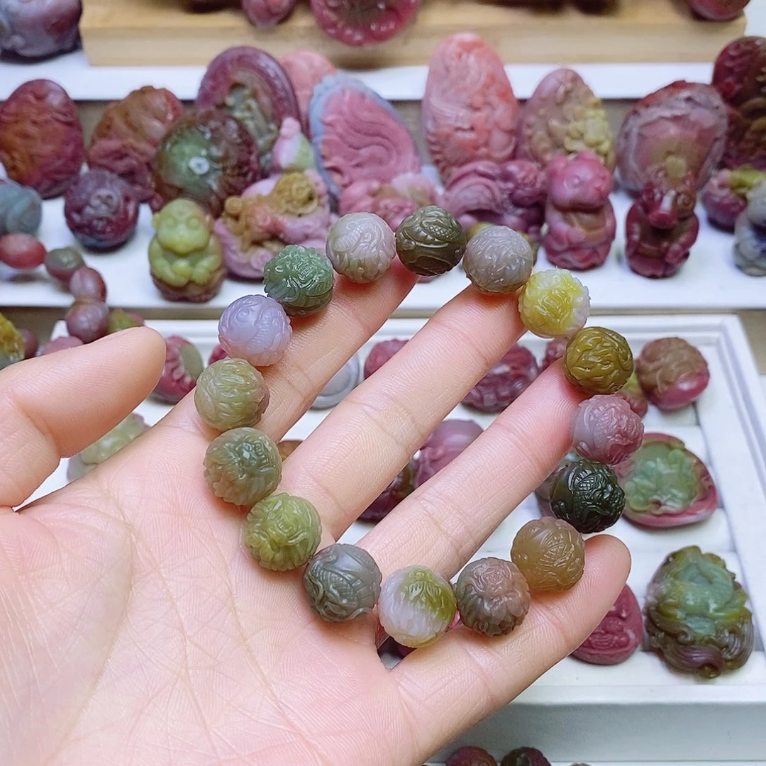 玛瑙/玉髓盐源玛瑙手串未镶嵌