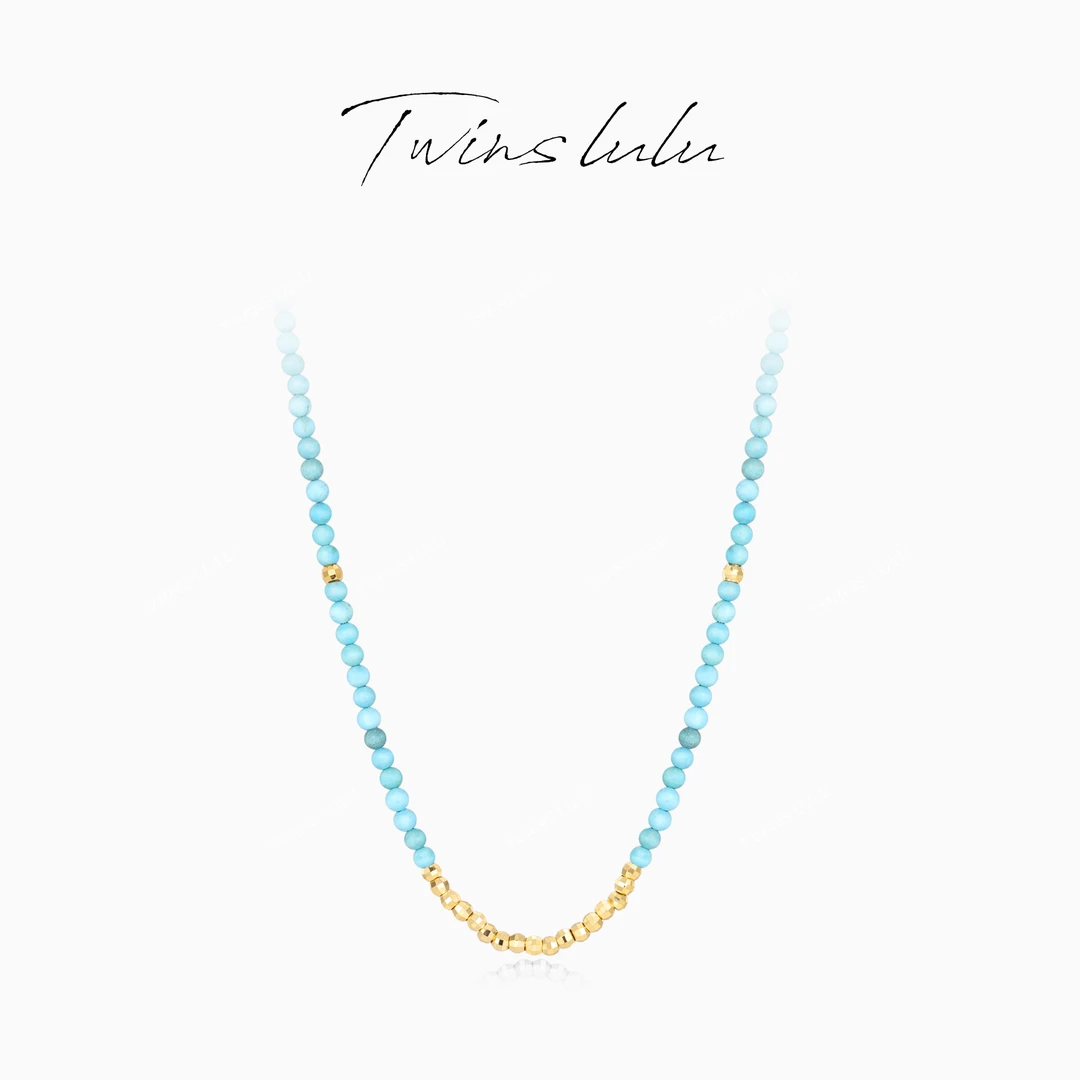 TWINS LULU 流光风 简约小众气质氛围感小圆珠项链TSJ8023