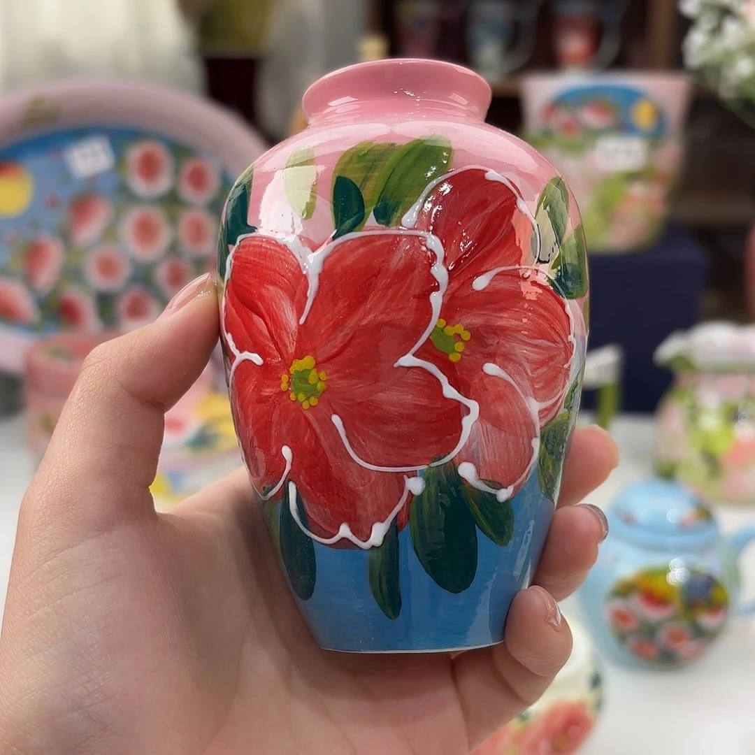 景德镇手绘高温釉下彩陶瓷茶具