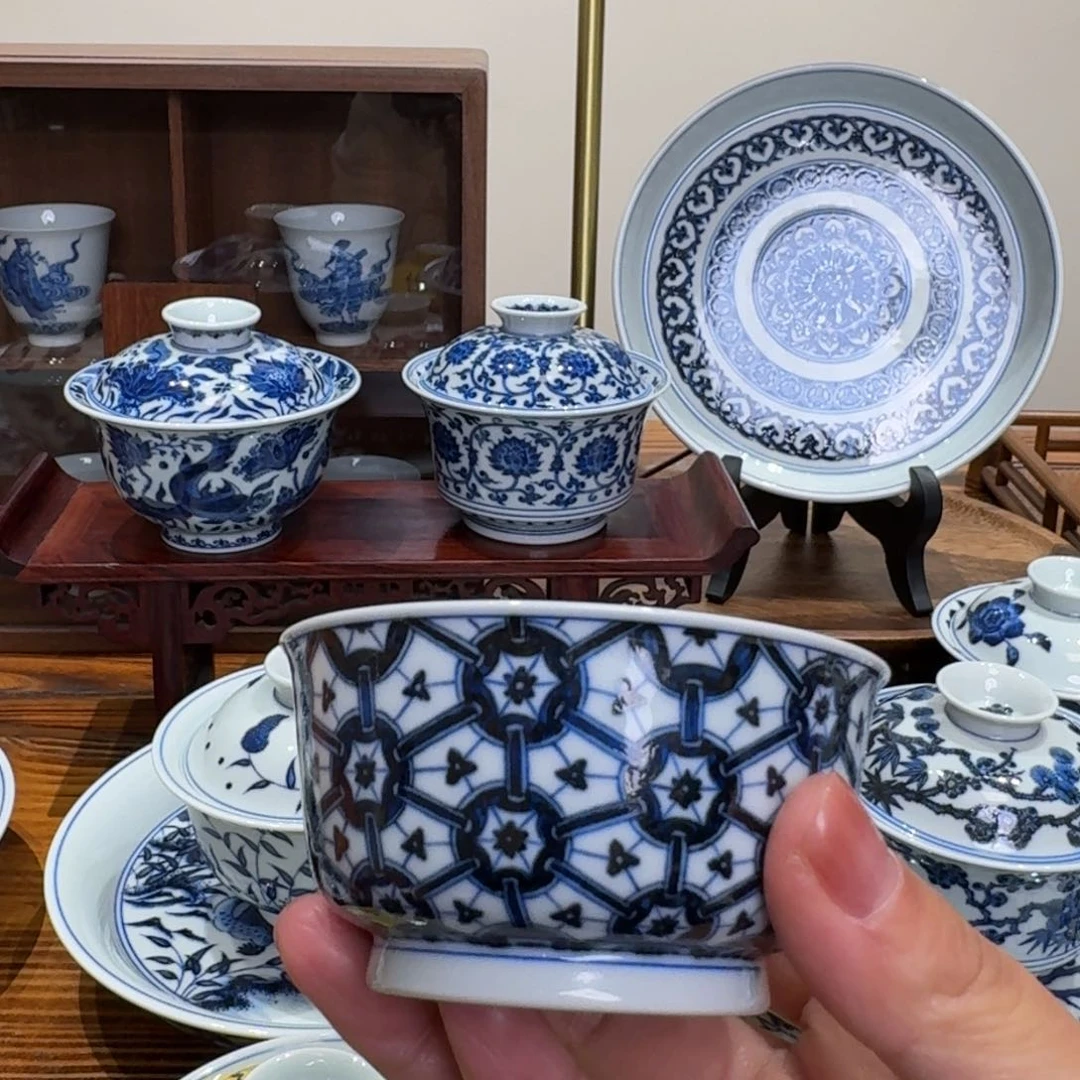 摆件景德镇雯华堂杯杯