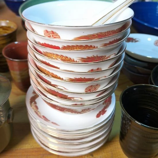 赖***安瓷片磁州窑五厂盘碗壶杯有瑕疵