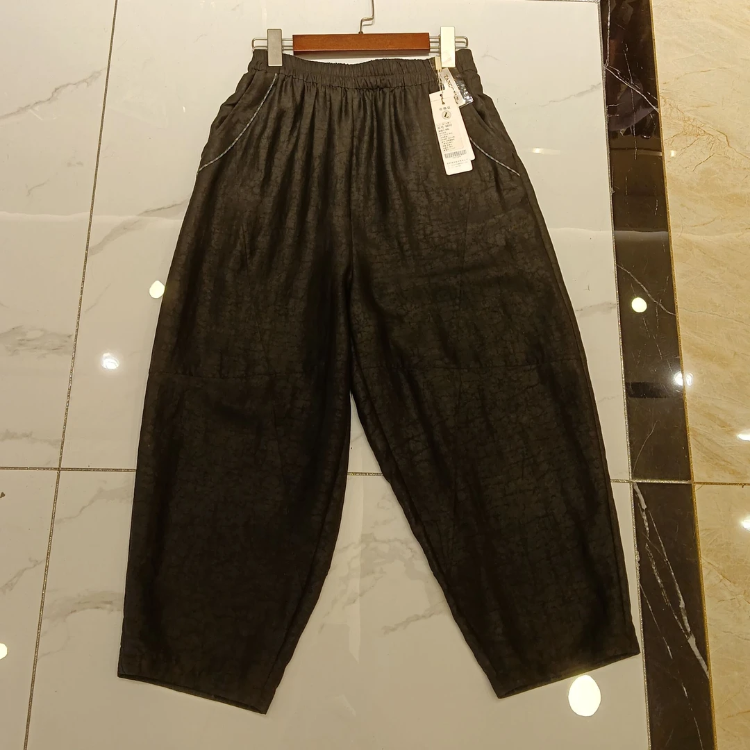 佳  新中式 风 8810  龟纹小脚裤