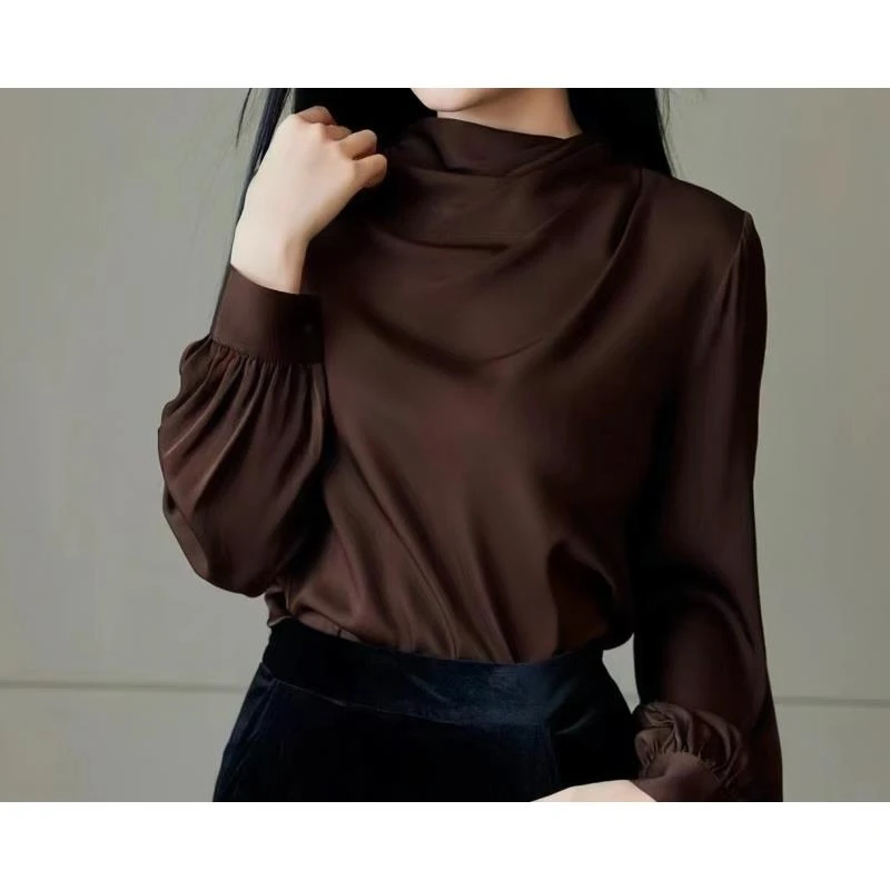 【奥兰多多&杨子家轻奢定制】左前领捏褶上衣663045