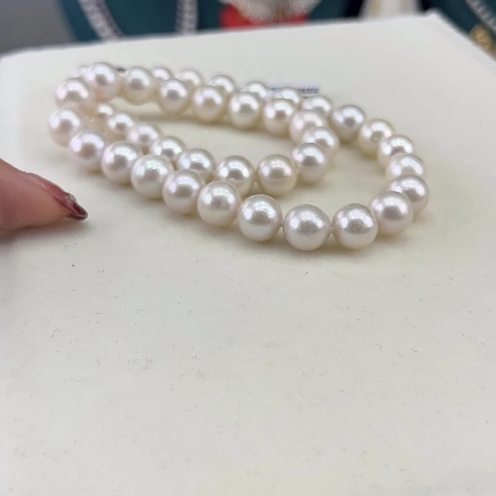 淡水珍珠银S925镶嵌颈饰10➕极光炫彩高品