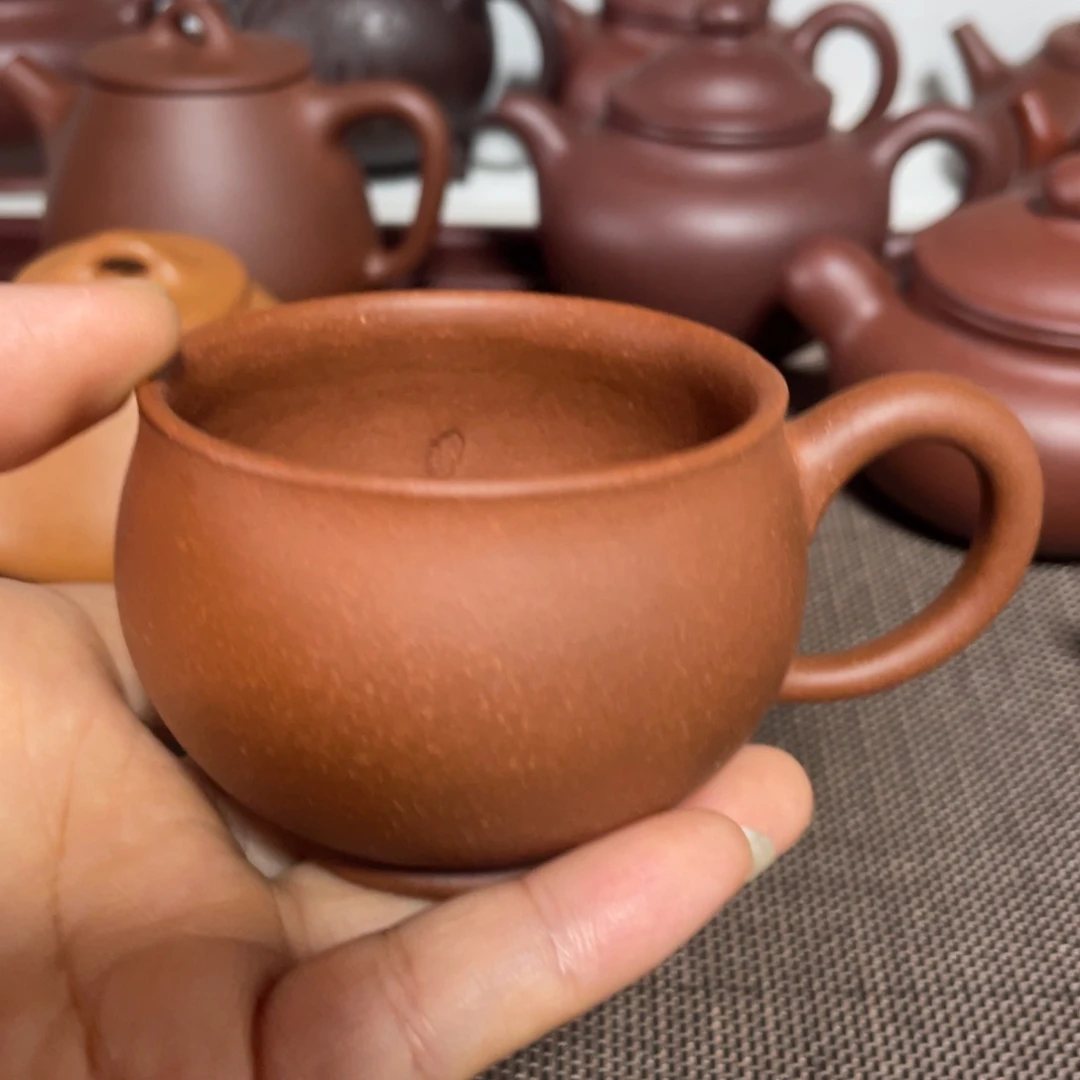 如***意紫砂壶紫砂全手工杯