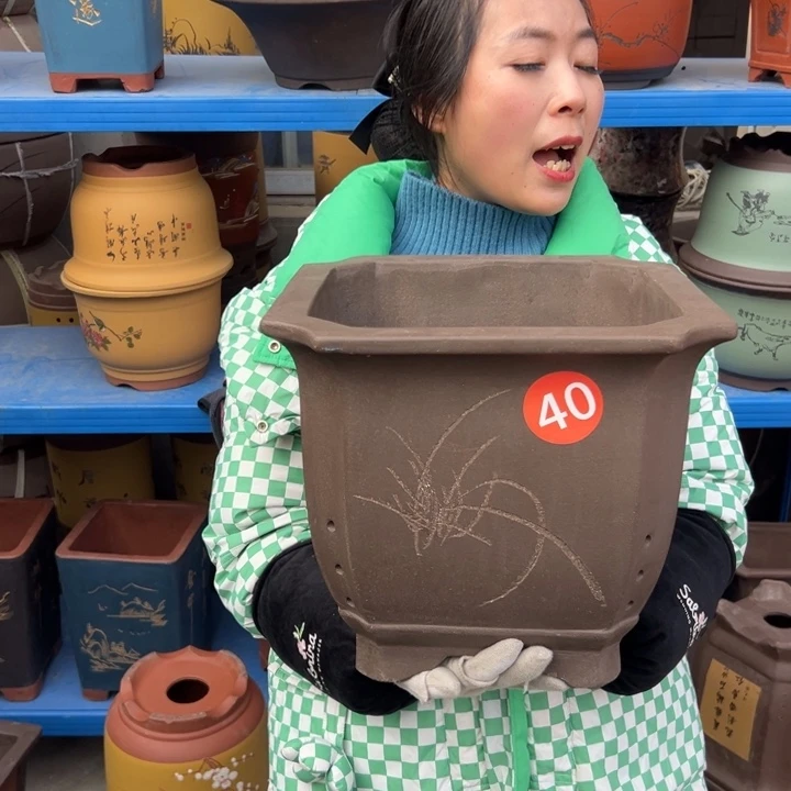 31切角四方花盆花盆