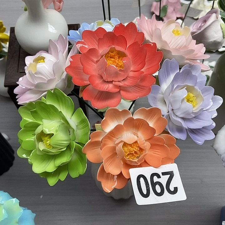 陶瓷纯手工捏花设计
