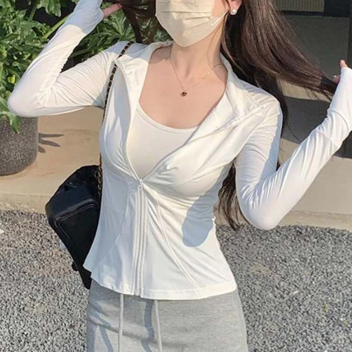 防晒衣显瘦夏季透气外套开衫2025年新款冰丝短款防紫外线修身女薄